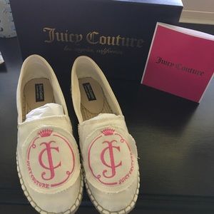 JUICY COUTURE LOGO ESPADRILLE SZ 10 NWOT